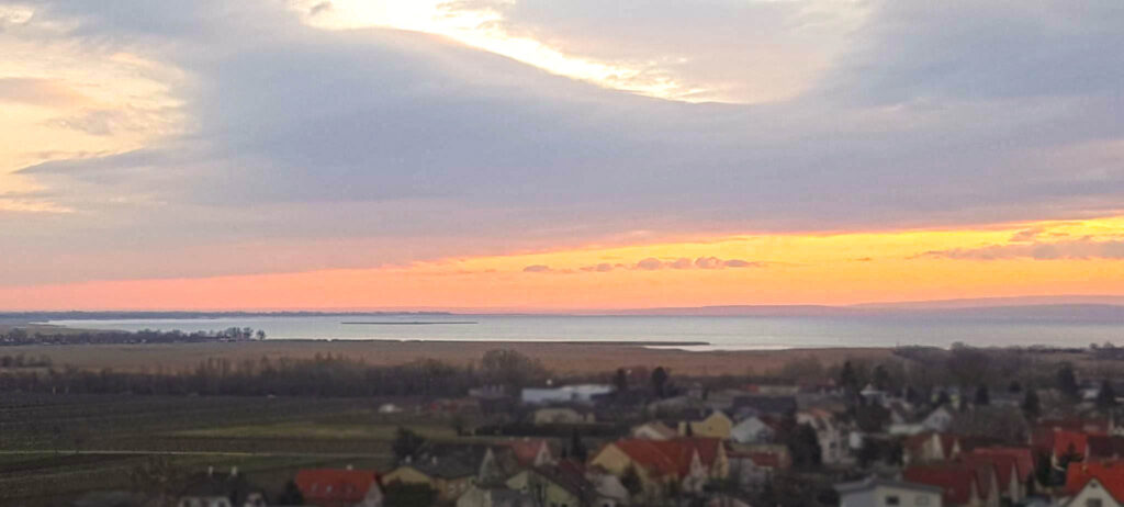 Blick von Kalvarienberg in Neusiedl am See